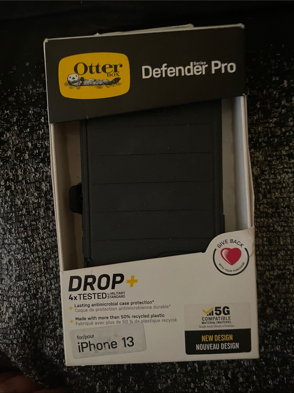 OtterBox Defender Pro Black Case for iPhone 13 (Drop+ Series)